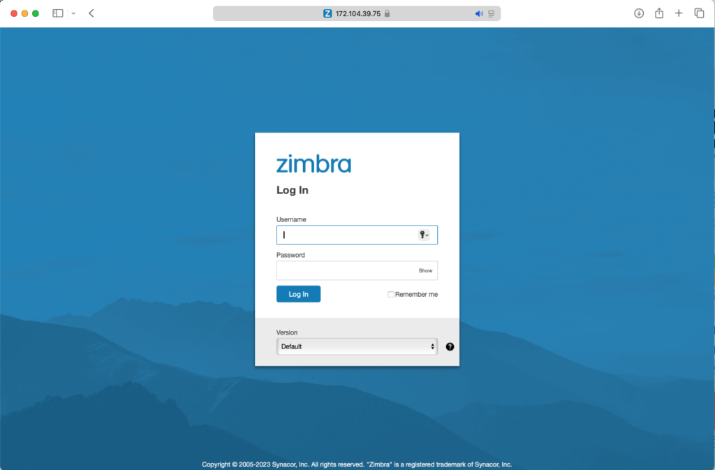 Saadwebid - Instalasi Zimbra OSE 10.1.4 di Rocky Linux 9