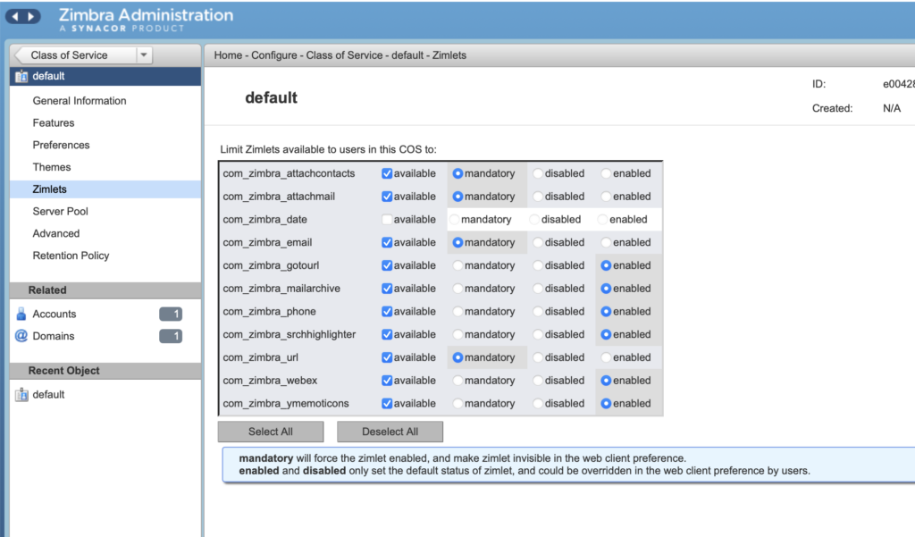 Menghilangkan Link Calendar pada Email Zimbra