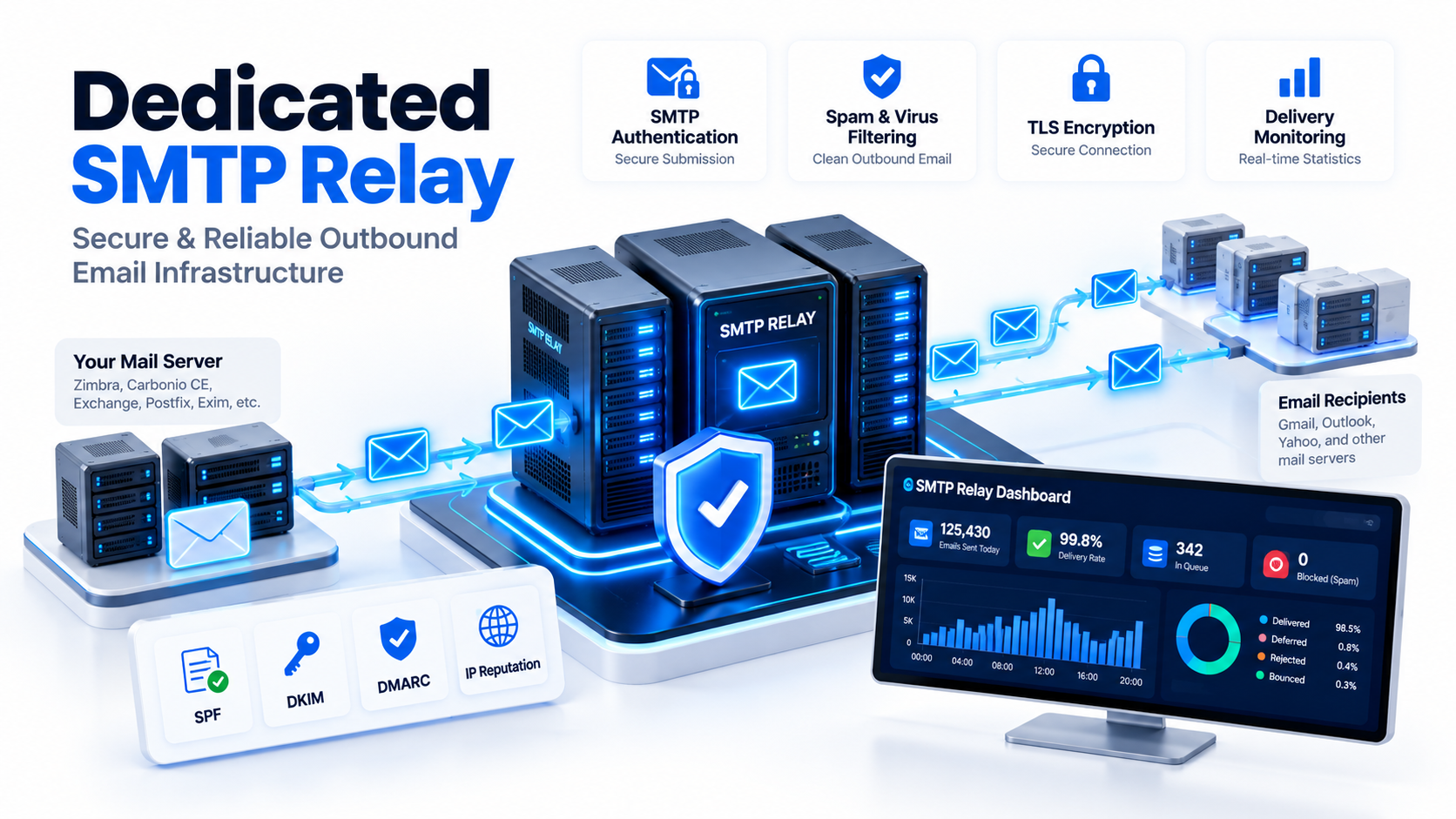 SaadWebId Dedicated SMTP Relay secure outbound email infrastructure